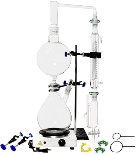 Amazon.co.jp: 100mlエッセンシャルオイル蒸留アルコール水蒸留器化学